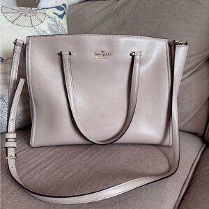 Kate Spade Taupe Leather Tote